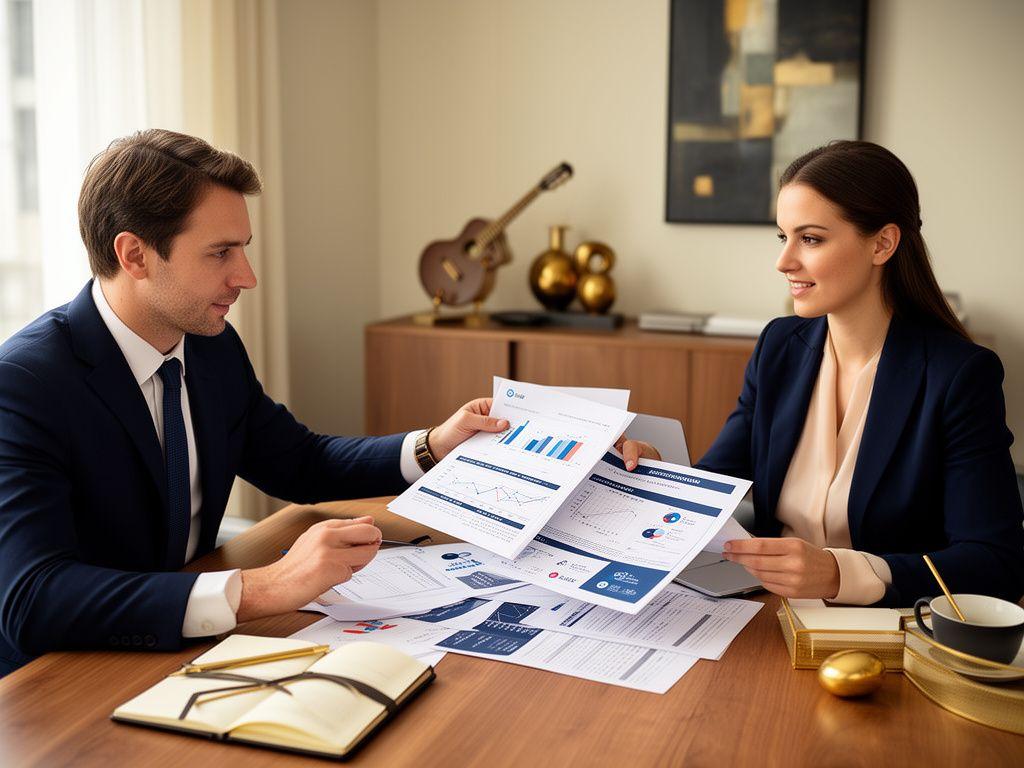 Consulenza finanziaria personalizzata per imprese, con analisi strategica e lavoro di squadra