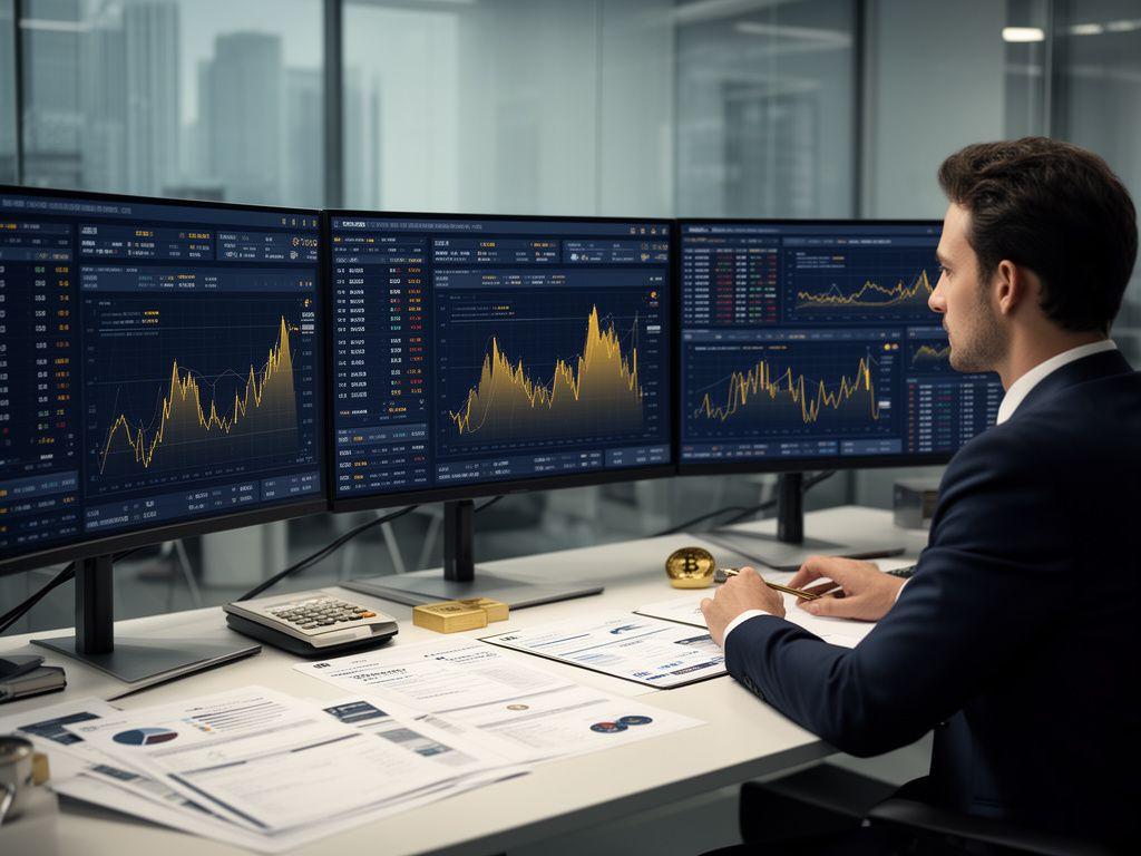Gestione del rischio finanziario con monitoraggio dati, grafici di stabilità e ambiente professionale